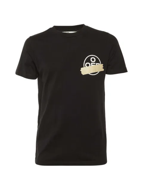 Off-White Pre-Owned logo-print T-shirt Black 1304555