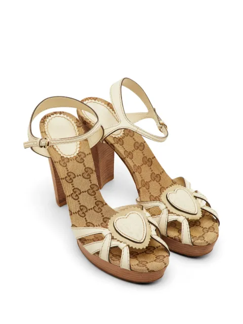 Gucci Pre-Owned leather platform sandals Neutrals 1293896