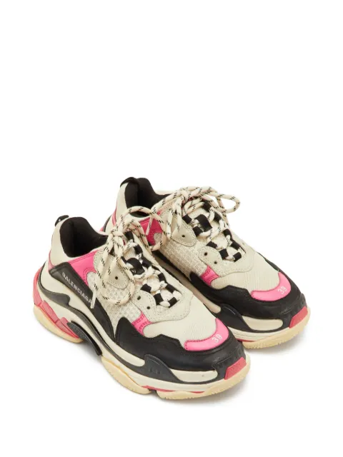 Balenciaga Pre-Owned Triple S mesh sneakers Neutrals 1302070