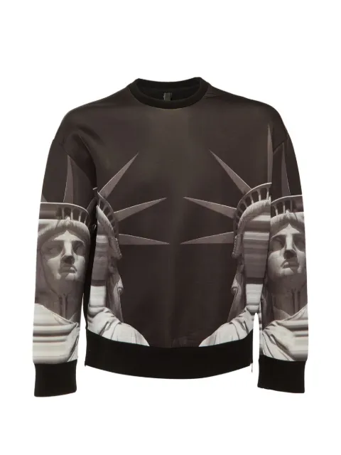 Neil Barrett Statue of Liberty graphic-print sweatshirt Black 1304624