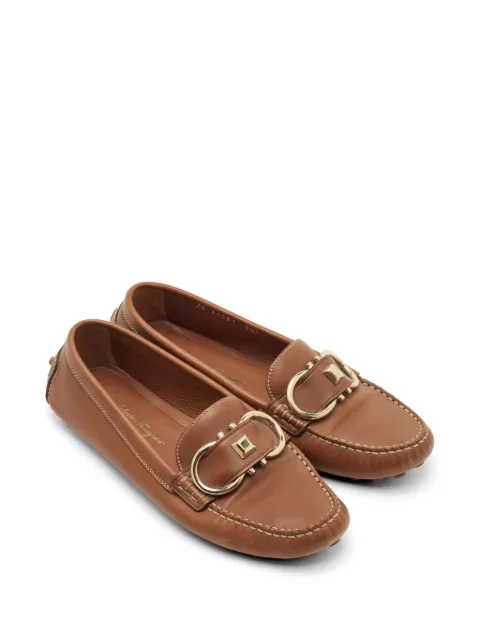 Ferragamo Pre-Owned Gancini loafers Brown 1301358