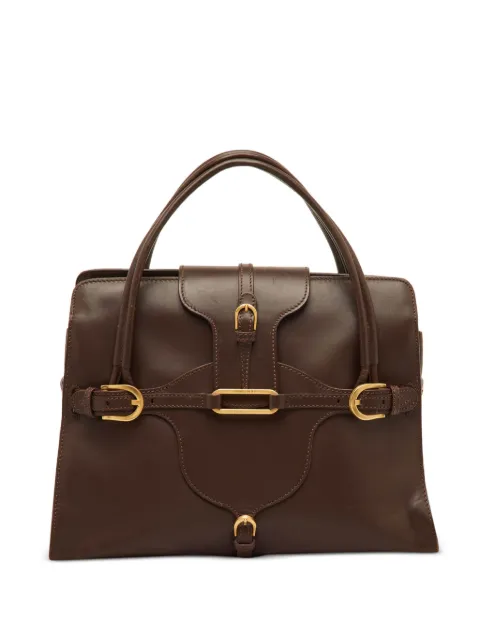 Jimmy Choo Pre-Owned Tulita leather tote bag Brown 1294693