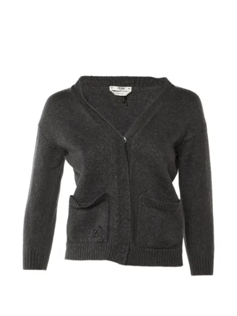 Fendi Pre-Owned wool cardigan Grey 1302573
