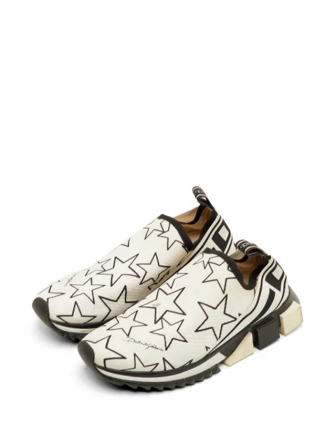 Dolce & Gabbana Pre-Owned Sorrento star-print sneakers Neutrals 1300593