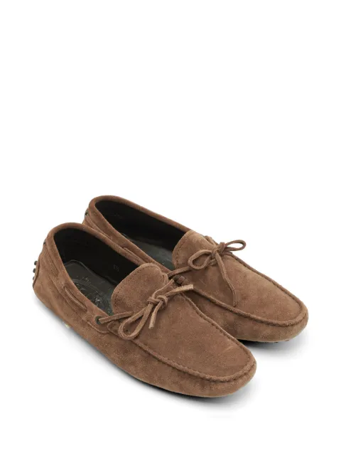 Tod's Vintage bow suede loafers Brown 1302489