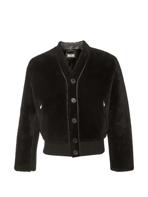Hermès Pre-Owned leather jacket Black 1305259