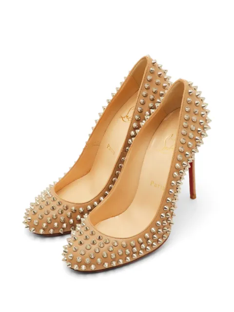 Christian Louboutin Pre-Owned Fifi Spikes heeled pumps Neutrals 1305053
