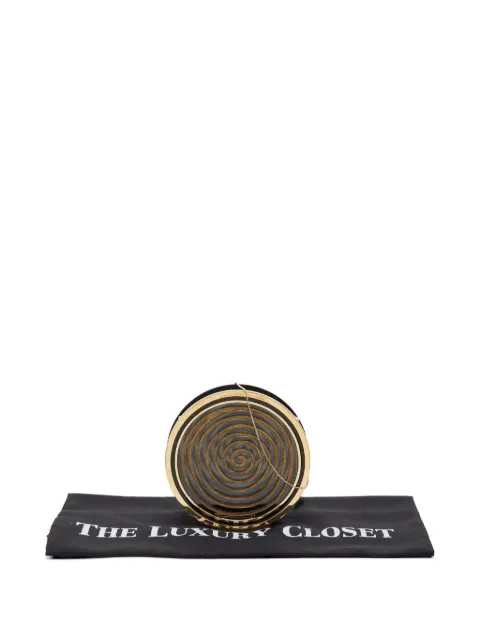 Charlotte Olympia Spiral round clutch bag Black 1312974
