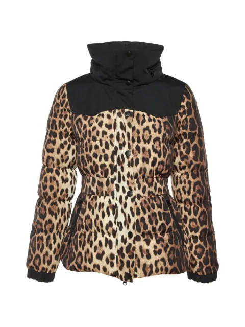 Moschino Cheap & Chic leopard-print down jacket Neutrals 1286495