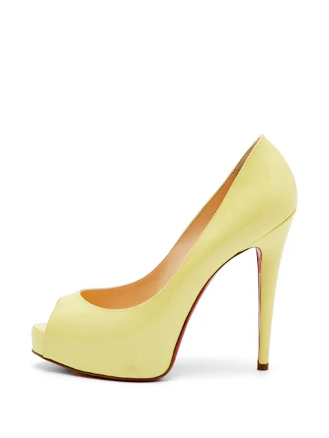 Christian Louboutin Pre-Owned peep-toe sandals Yellow 1327341