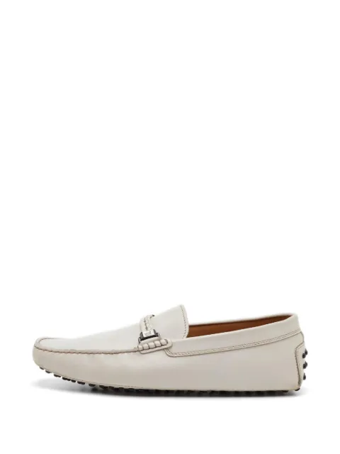 Tod's Vintage braided-strap leather loafers White 1309299