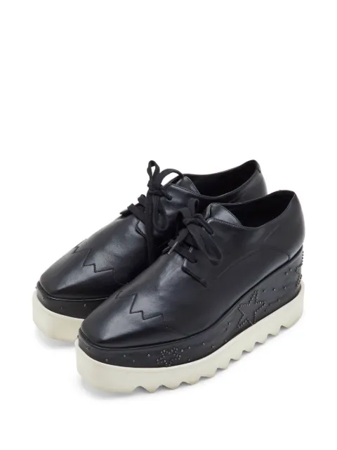 Stella McCartney Pre-Owned Elyse studded platform derby shoes Black 1313428