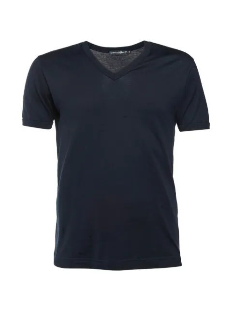 Dolce & Gabbana Pre-Owned V-neck T-shirt Black 1333658