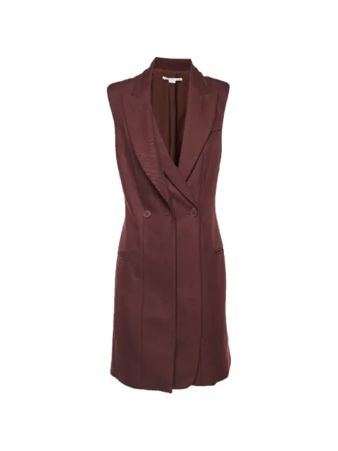 Stella McCartney Pre-Owned double-breasted coat dress Red 1278658