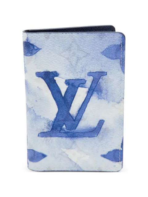 Louis Vuitton Pre-Owned 2021 Watercolor Monogram Pocket Organizer bi-fold wallet Blue 1313324