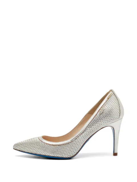 Loriblu textured pointed-toe pumps Silver 1331635