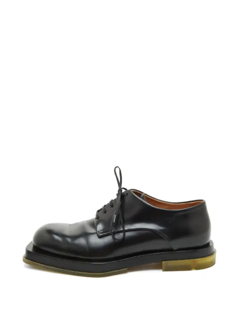 Bottega Veneta Pre-Owned square toe Derby shoes Black 1317363