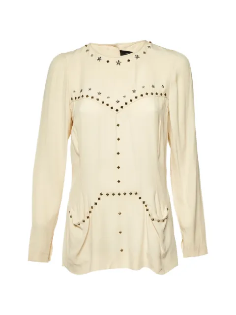 Isabel Marant Vintage studded blouse Neutrals 1333142
