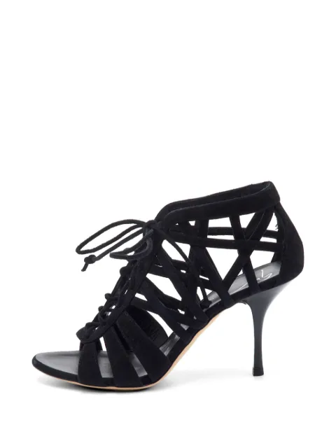 Giuseppe Zanotti Vintage cut-out lace-up sandals Black 1324805