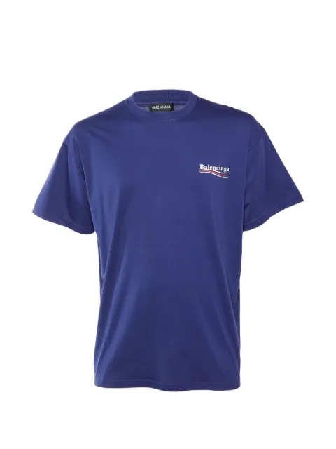 Balenciaga Pre-Owned Political Logo T-shirt Blue 1329003