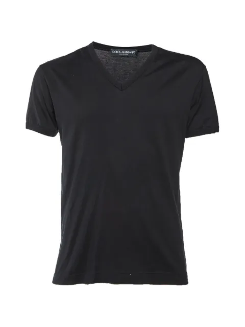 Dolce & Gabbana Pre-Owned V-neck T-shirt Black 1333725