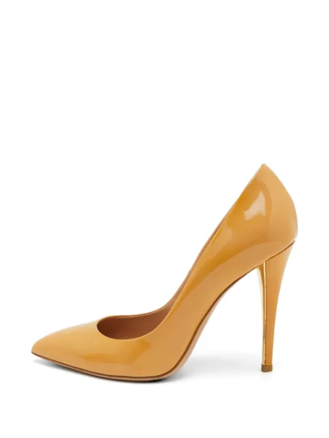 Saint Laurent Pre-Owned pointed-toe patent-leather pumps Neutrals 1333901