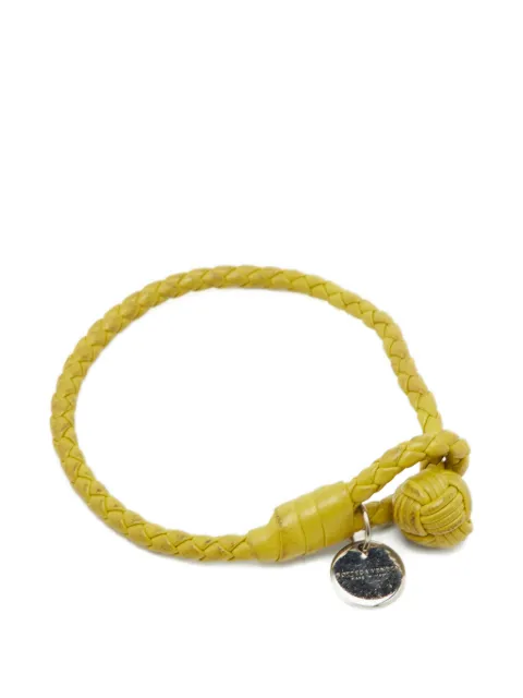 Bottega Veneta Pre-Owned Intrecciato knot bracelet Yellow 1337612