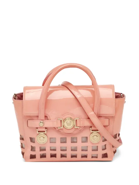 Versace Pre-Owned Medusa Medallion patent leather tote bag Pink 1337645
