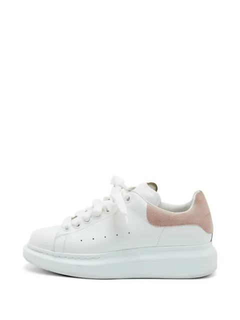 Alexander McQueen Pre-Owned Oversized leather low-top sneakers White 1327022