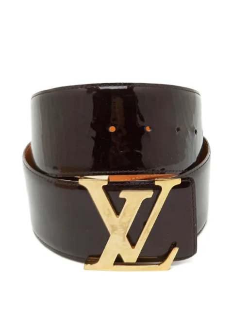 Louis Vuitton Pre-Owned LV Initiales Vernis leather belt Brown 1338510