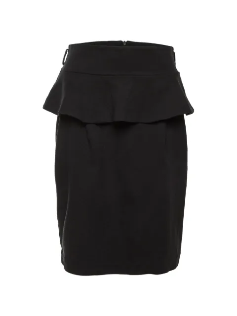 Just Cavalli Vintage peplum-trim pencil mini skirt Black 1337584