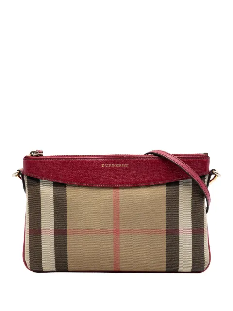 Burberry Pre-Owned 2000-2017 House Check Canvas Derby Peyton crossbody bag Brown OWHULM3BLXZILZTH