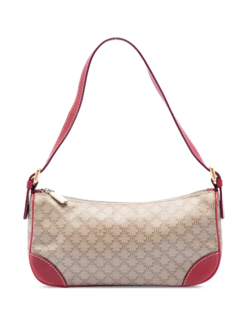 Celine Pre-Owned 20th Century Macadam Coated Canvas shoulder bag Red C2ICTEELV2H0LMWO