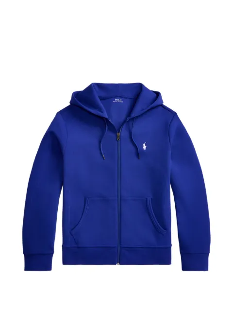 Polo Ralph Lauren logo-embroidered zip-up hoodie Blue 710881517