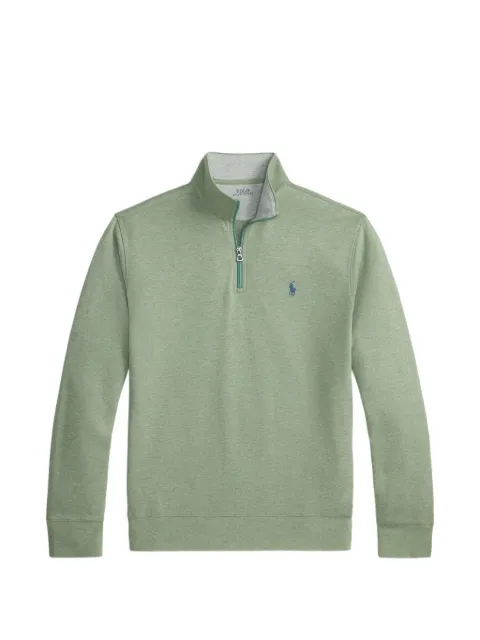 Polo Ralph Lauren quarter-zip logo-embroidered sweater Green 710812963