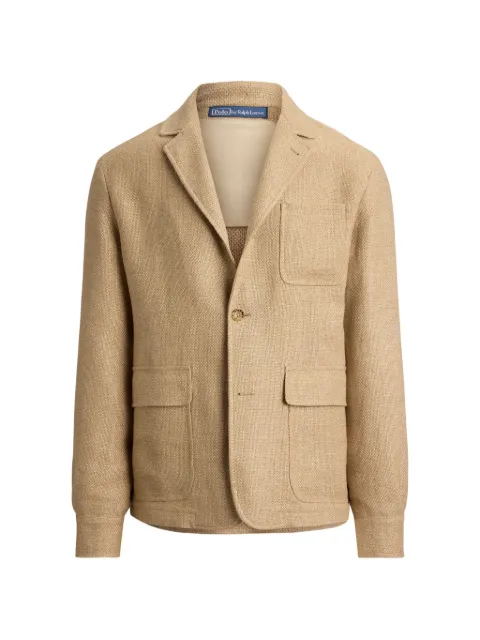 Polo Ralph Lauren notch-lapel patch-pocket jacket Neutrals 715B19147
