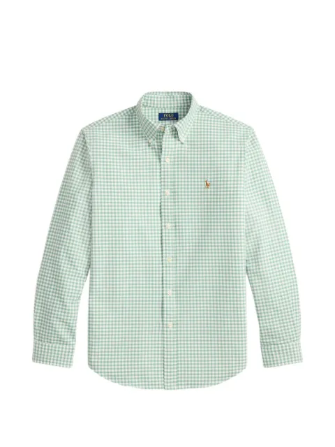 Polo Ralph Lauren gingham-check button-down shirt Green 710853129
