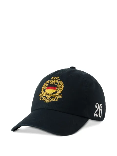 Polo Ralph Lauren Germany embroidered-crest baseball cap Black 710B21783