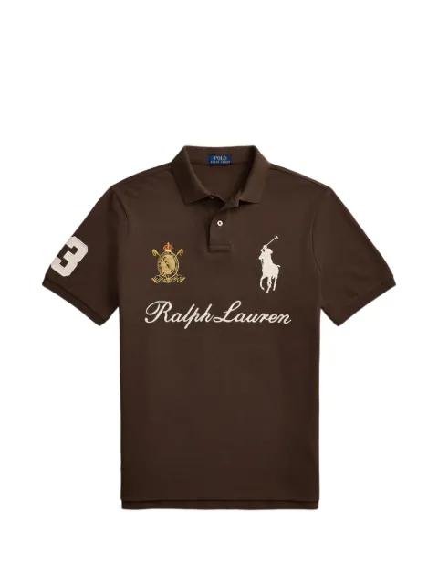 Polo Ralph Lauren Big Pony logo-embroidered polo shirt Brown 710B20009