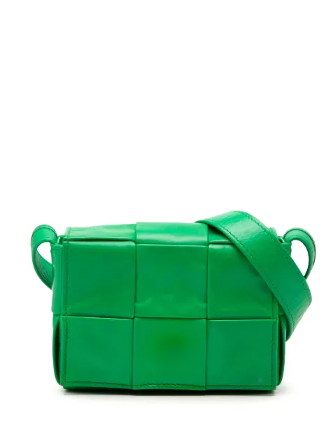 Bottega Veneta Pre-Owned 2012-2026 Candy Nappa Intrecciato Cassette crossbody bag Green Y66BUZPT2PV62856