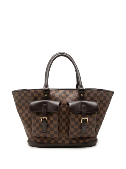 Louis Vuitton Pre-Owned 2003 Damier Ebene Manosque GM tote bag Brown MCFA5FCQZUBG41NT