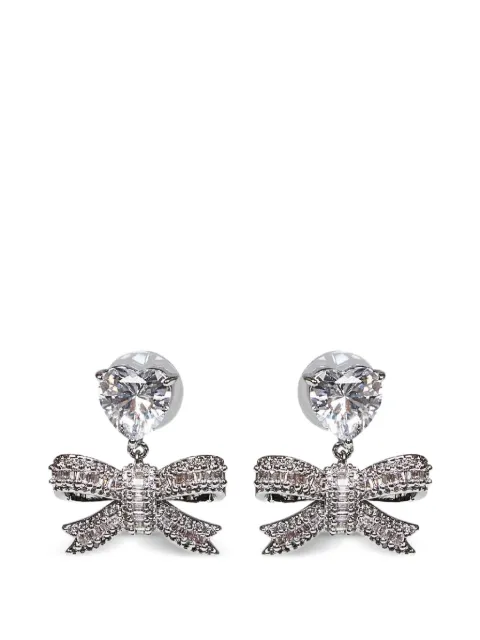 Self-Portrait heart-shaped earrings Silver 630ESIL
