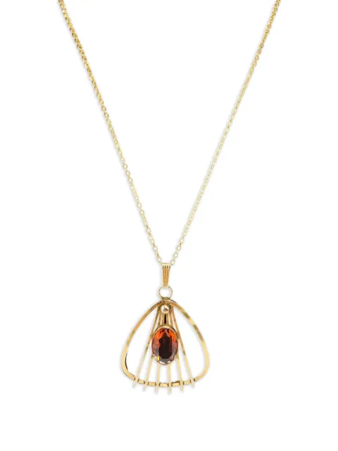 Madison Art Deco pendant necklace Gold MBH247