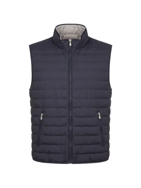 Brunello Cucinelli quilted gilet Blue MV4081797CIX44
