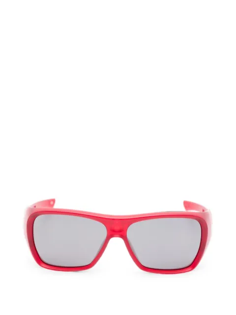 Oakley logo-detail square-frame sunglasses Red 0009492