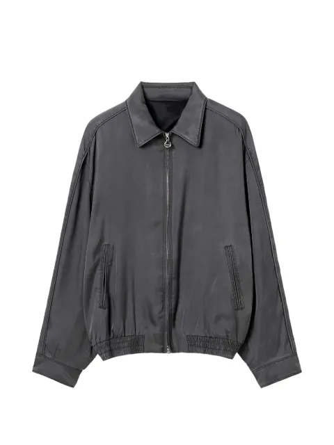 SOLID HOMME zip-up elasticated jacket Grey S261JP12331G