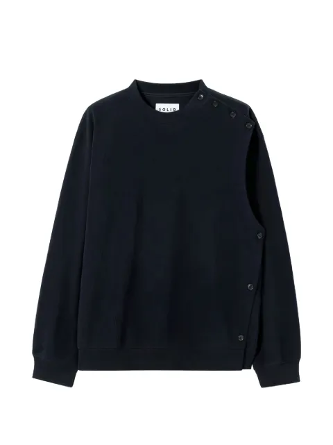 SOLID HOMME button-detail sweatshirt Blue S261TS25211N