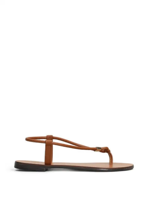 Nicolas Lainas leather flat sandals Neutrals 53G