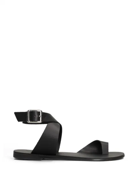 Nicolas Lainas toe-loop flat sandals Black 19B