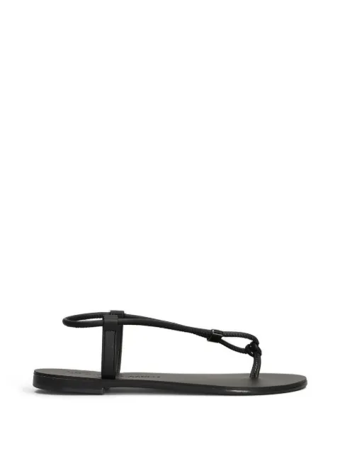 Nicolas Lainas leather flat sandals Black 53G